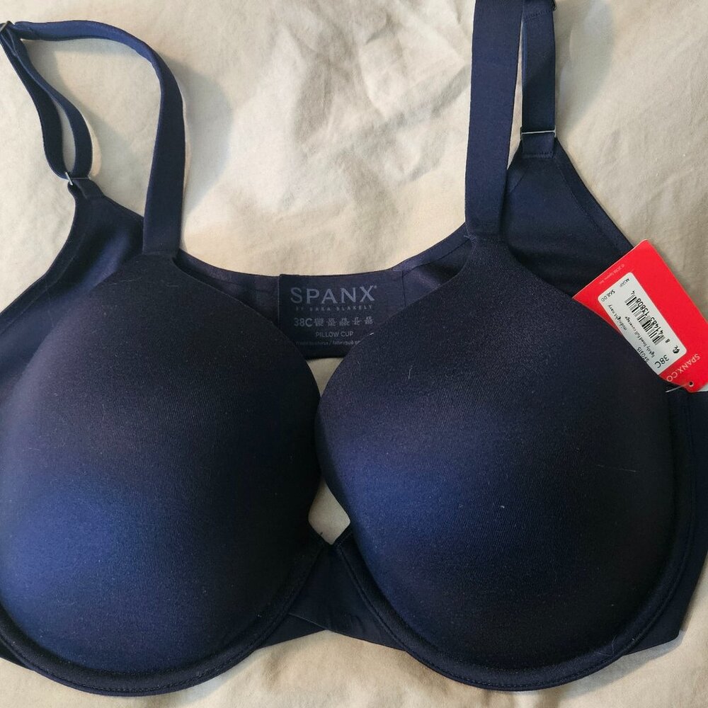 Spank Navy Blue Bra 38C